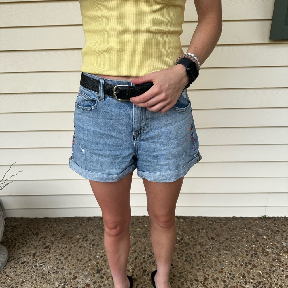 Light Wash Denim Shorts